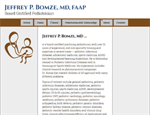 Tablet Screenshot of jeffbomzemd.com